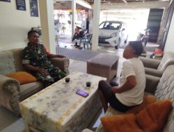 Babinsa Lakukan Anjangsana Pererat Silaturahmi Dengan Tokoh Masyarakat Sungai Bulan