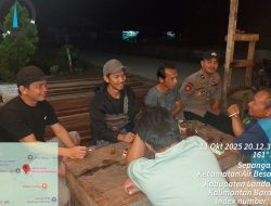 Patroli Malam Polsek Air Besar Wujud Kepedulian Polisi Jaga Kamtibmas Dan Kedekatan Dengan Warga