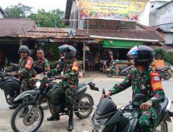Hadir Di Tengah Masyarakat Kodim 1209/Bengkayang Bersama Ormas Banser Pastikan Keamanan Wilayah