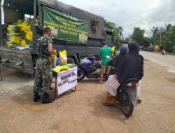 Gerakan Pangan Murah Wujud Kepedulian TNI Bantu Warga Singkawang Hadapi Kenaikan Harga