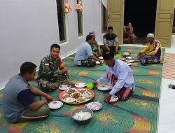 Satgas TMMD Ke-126 Kodim 1208/Sambas Hadiri Syukuran Di Rumah Warga