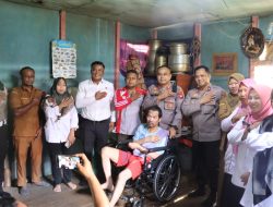 Kades Sidomulyo M Syukur  Terima Kasih Polri Bantuan Kursi Roda Sangat Berarti