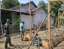 Satga TMMD Ke – 126 Tahun 2025 Kodim 1207/Pontianak Melakukan Kepedulian Kepada Masyarakat Yang Mampu