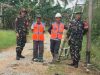 Jaga Situasi Dan Kondisi Kodim 1209/Bengkayang Bersama PLN Laksanakan Patroli Jalur Listrik