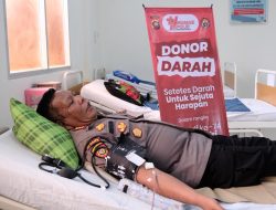 Humas Polres Sintang Gelar Bakti Kesehatan Donor Darah Warnai Peringatan HUT Humas Polri Ke-74