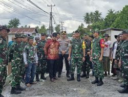 Ketua Tim PJO TMMD Kodim 1207/Pontianak Terjun Langsung Mengecek Ke Titik Sasaran Pembangunan