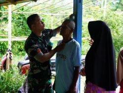 Satgas TMMD Ke-126 Kodim 1208/Sambas Gelar Penyuluhan KB Kesehatan Posyandu Dan Posbindu