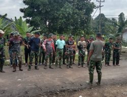 Kapten lnf Gularto Selaku Danssk TMMD Kodim 1207/Pontianak Memimpin Langung Apel Pagi