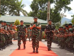 Pangdam XII/Tpr Cek Langsung Kesiapan Yonif 641/Bru Dalam Rangka Latma Kekar Malindo