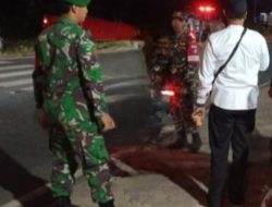 Koramil 1204-11/Tayan Hulu Gelar Patroli Bersama Ormas Di Kecamatan Tayan Hulu