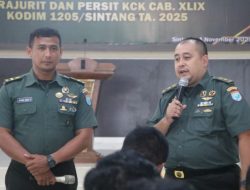 Korem 121/Abw Menerima Penyuluhan Hukum Dari Hukum Kodam XII/Tanjungpura