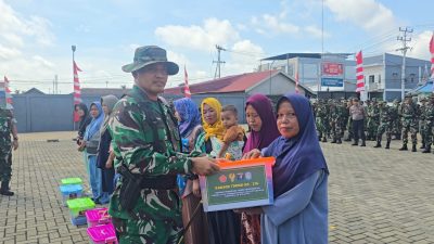 Upacara Penutupan TMMD Kodim 1206/Pontianak Serta Gerakan Pangan Murah