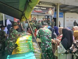 Kodim1207/Pontianak Melaksanakan Gerakan Pangan Murah