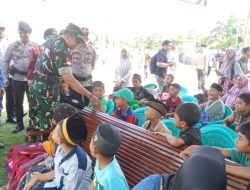 Danrem 121/Abw  Tinjau Kegiatan Khitanan Massal Pada Penutupan TMMD Regtas Ke-126 Kodim 1208/Sambas