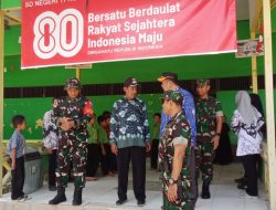 Perwakilan Guru SDN 11 Kota Lama Sampaikan Terima Kasih kepada Satgas TMMD Ke-126 Kodim 1208/Sambas