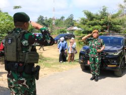 Danpussenarhanud Kunjungi Satgas Pamtas RI–Malaysia Yonarhanud 1 Kostrad Di Pos Kotis Gabma Entikong
