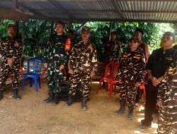 Wujudkan Kamtibmas Wilayah Binaan Kodim 1209/Bengkayang Bersama Ormas Banser Gelar Patroli Gabungan