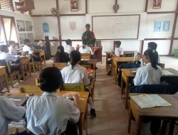 Babinsa Koramil 1204-12/Parindu Laksanakan Pengecekan Program Makan Bergizi Gratis Di SMPN 01 Parindu