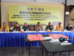 Polres Sanggau Musnahkan 16,6 Kg Sabu Hasil Ungkap Besar Satresnarkoba