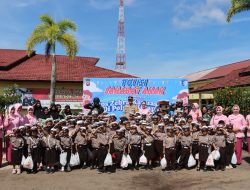 Kapolres Ketapang Bersama Ketua Bhayangkari Terima Kunjungan Murid TK Bhayangkari Dalam Rangka Kegiatan Polisi Sahabat Anak
