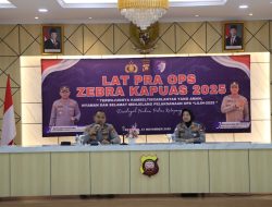 Kapolres Ketapang Pimpin Pelaksanaan Latpra Ops Zebra Kapuas 2025 Di Aula Polres Ketapang