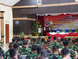 Jaga Moril Dan Kesiapan Operasional Pangdam XII/Tpr Kunjungi Korem 121/Abw