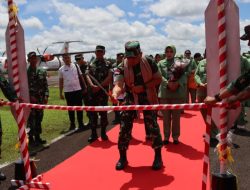 Danrem 121/Abw Sambut Kedatangan Pangdam XII/Tpr Di Kabupaten Sintang