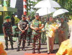 Kunjungan Kerja Di Makorem 121/Abw Pangdam XII/Tanjungpura Ingatkan Para Prajurit Untuk Bina Keluarga Harmonis Dan Tetap Solid Dalam Tugas