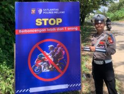 Satgas Preemtif Pasang Banner Operasi Zebra Kapuas 2025 Di Titik Rawan Laka Dipimpin Langsung Kapusdaloops Polres Melawi