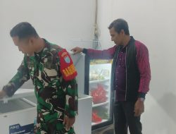 Babinsa Koramil 04/Jawai Dampingi Pendistribusian Makanan Bergizi kepada Siswa Di Wilayah Binaan