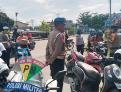 Personil Ops Zebra Kapuas 2025 Polres Melawi Bersama Instansi Terkait Sosialisasi Pajak Dan Keselamatan Lalu Lintas