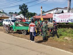 Karya Bakti Kolosal Kodim 1209/Bengkayang Dan Instansi Terkait Wujudkan Area Umum Bersih Dan Nyaman