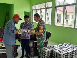 Babinsa Koramil 1204-12/Parindu Cek Pelaksanaan Program Makan Bergizi Gratis di SMA Negeri 01 Parindu