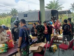 Koramil 1204-04/Kembayan Bersama Bulog Gelar Gerakan Pangan Murah Untuk Masyarakat