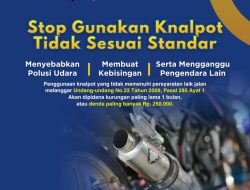 Satlantas Polres Melawi Himbau Pengendara Motor Hentikan Penggunaan Knalpot Tidak Sesuai Standar