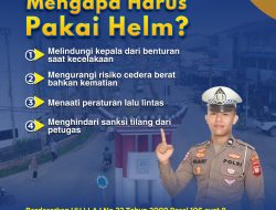 Satlantas Polres Melawi Himbau Masyarakat Gunakan Helm SNI Saat Berkendara