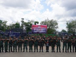 KEMENHAN Serahkan Material Dukung Untuk Satuan Yonif TP 833/BD Melalui Pangdam Xll/Tpr Di Sanggau 