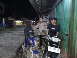 Polsek Mandor Intensifkan Patroli Malam Untuk Tekan Gangguan Kamtibmas