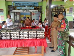 Dampingi Penyaluran Makan Bergizi Gratis Kodim 1209/Bengkayang Pastikan Aman Dan Tepat Sasaran