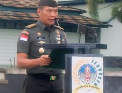 Pupuk Jiwa Patriotisme Dan Solidaritas Prajurit Korem 121/Abw Gelar Upacara Bendera Mingguan Hari Senin