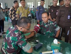 Kodim 1208/Sambas Gelar Bakti Kesehatan Donor Darah Jelang Hari Juang TNI AD