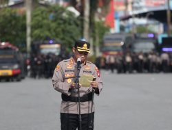 Kedepankan Paradigma Baru Dalam Pelayanan Unjuk Rasa Polresta Pontianak Gelar Simulasi Sispamkota