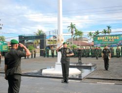 Pimpin Upacara Peringatan Hari Juang TNI AD Ke-80 Tahun 2025 Danrem 121/Abw Berharap Para Prajurit Meneladani Semangat Juang Jenderal Soedirman