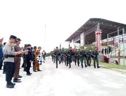 Kodim 1204/Sanggau Hadiri Upacara Penyerahan Simbol Peleton Beranting YWPJ Etape I Tahun 2025