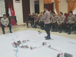 Polres Melawi Gelar Tactical Floor Game Operasi Lilin Kapuas 2025