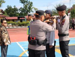 Kapolres Dan Wabup Melawi Sematkan Pita Operasi Lilin Kapuas 2025 Tanda Operasi Resmi Dimulai