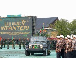 Satuan Tempur Korem 121/Abw Yonif 642/Kapuas Torehkan Prestasi Di Ajang Lomba Gerak Jalan Peleton Beranting Yudha Wastu Pramuka Jaya Dalam Rangka Hari Juang Infanteri 2025