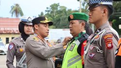 Polresta Pontianak Melaksanakan Apel Gelar Pasukan Operasi Lilin Kapuas 2025