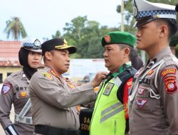 Polresta Pontianak Melaksanakan Apel Gelar Pasukan Operasi Lilin Kapuas 2025