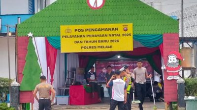 Polres Melawi Siapkan Tiga Pos Pelayanan Dan Satu Pos Pengamanan Saat Ops Lilin Kapuas-2025